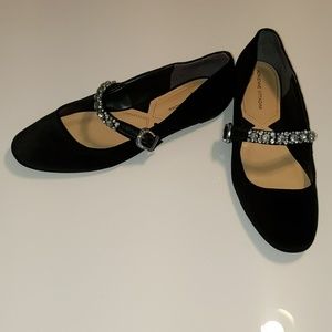 Adrienne Vittadini Aronni Mary Jane Flat Sz 9